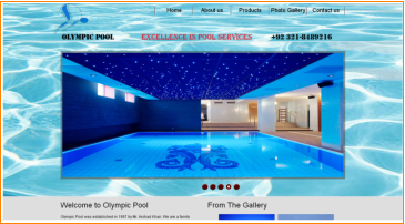 Swimming Pool Contractor Website